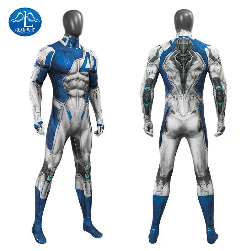 Marvel Rivals Mr Fantastic Printed Cosplay Costume Suit - Cosparty