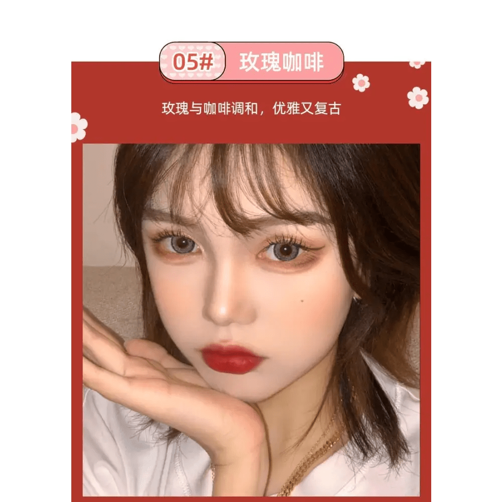 Matte Velvet Bear Liquid Lipstick in Adorable Rose Gold Packaging - Cosparty