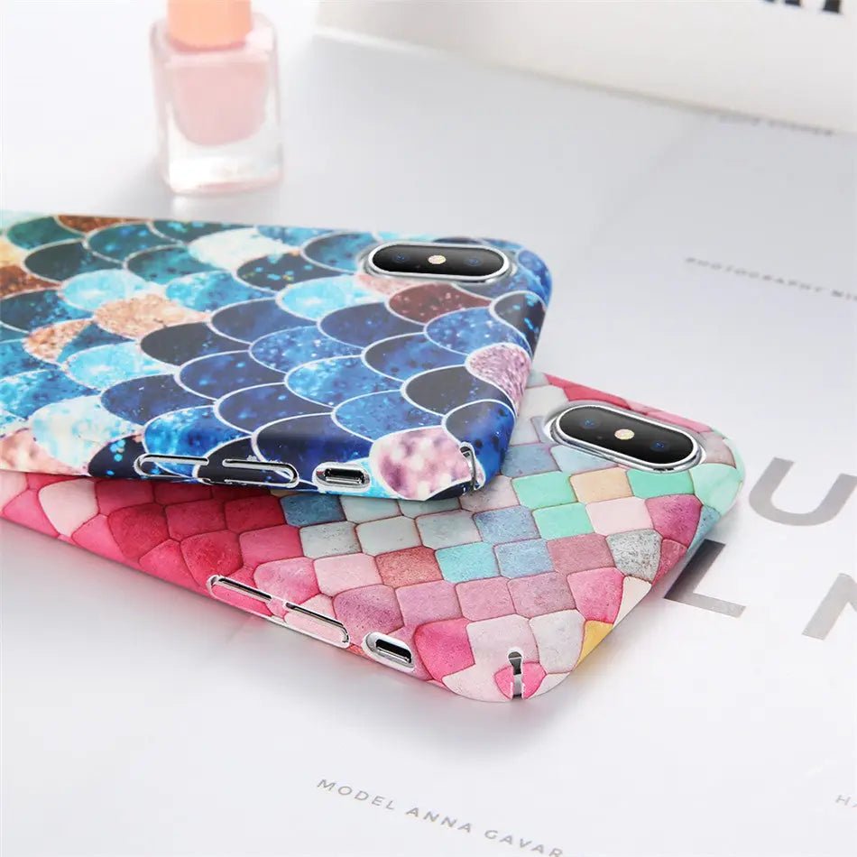Mermaid Inspired Scale Phone Cases for Apple and Android Phones - Cosparty