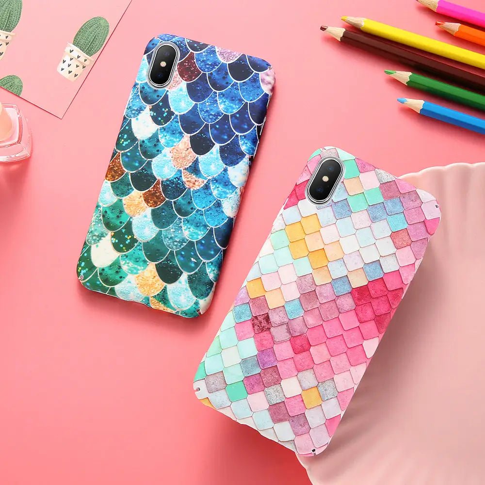 Mermaid Inspired Scale Phone Cases for Apple and Android Phones - Cosparty