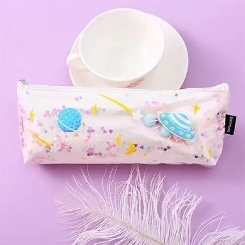 Milky Pastel Outer Space Pencil Cases for Galaxy Cosmetics - Cosparty