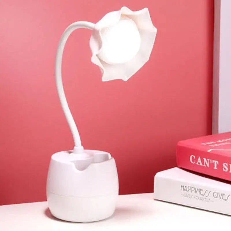 Milky Pastel Tulip Desk Lamp for Kawaii Bedrooms - Cosparty