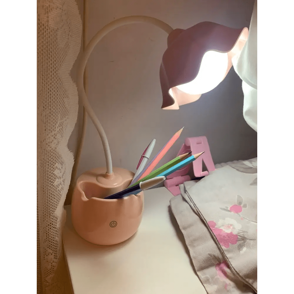 Milky Pastel Tulip Desk Lamp for Kawaii Bedrooms - Cosparty