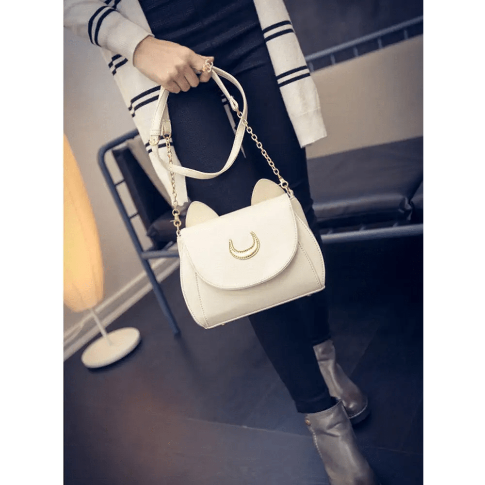 Neko Luna Cat Purse for Magical Girls in Black or White - Cosparty