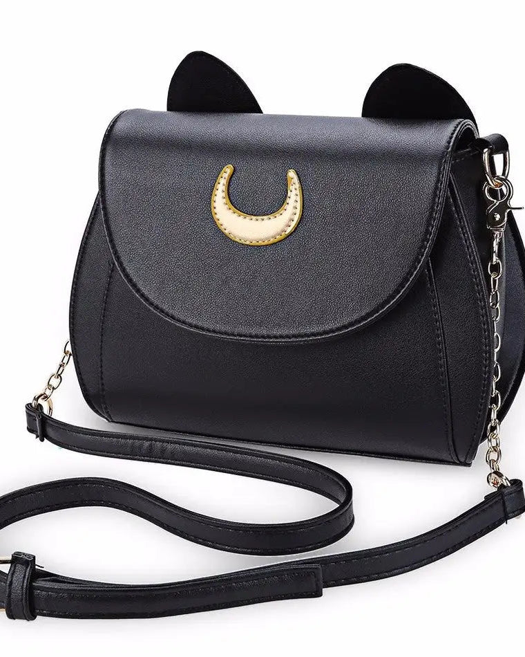 Neko Luna Cat Purse for Magical Girls in Black or White - Cosparty