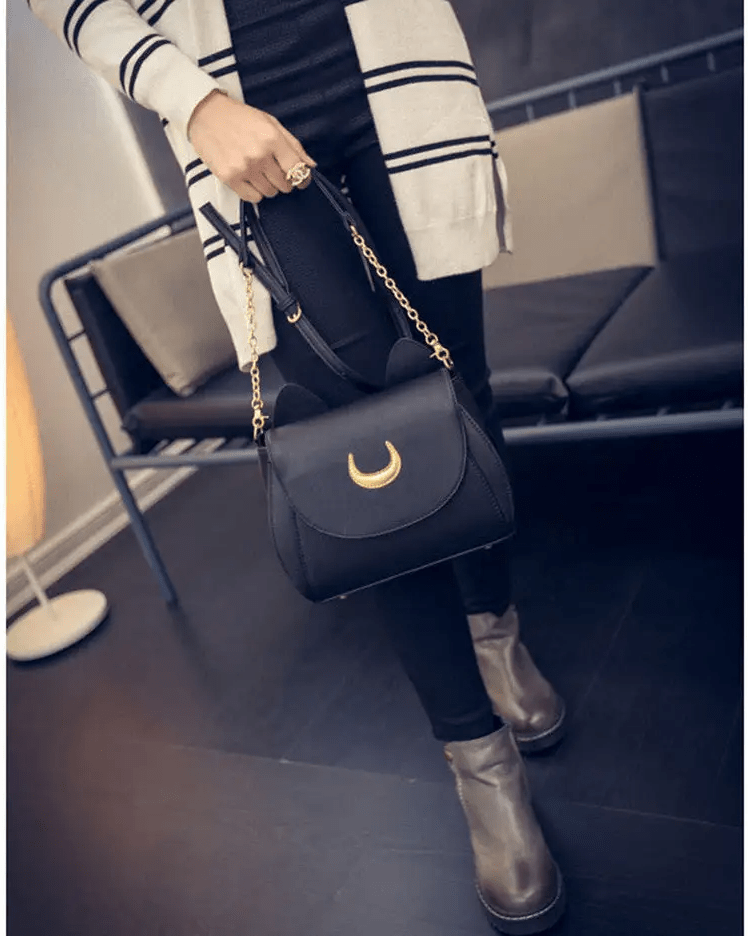 Neko Luna Cat Purse for Magical Girls in Black or White - Cosparty