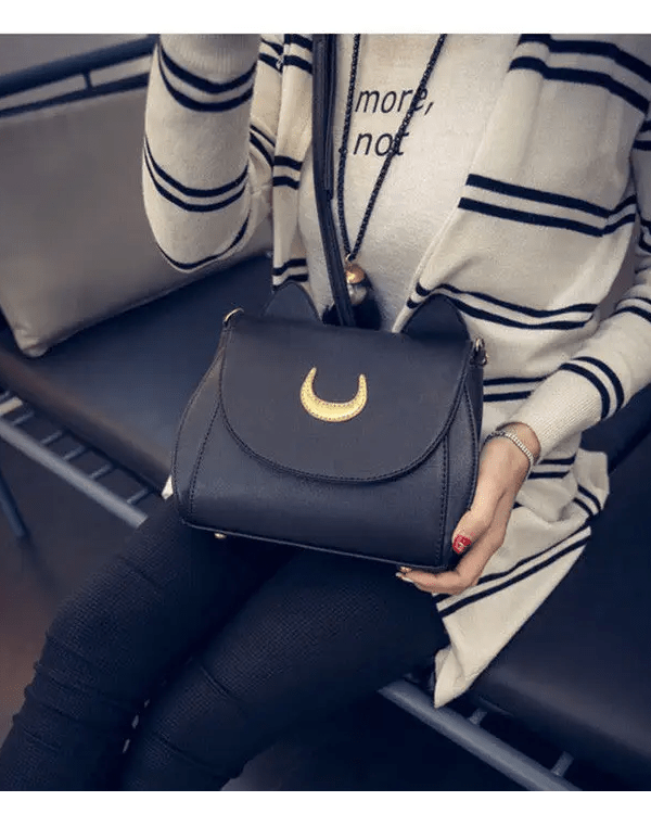 Neko Luna Cat Purse for Magical Girls in Black or White - Cosparty