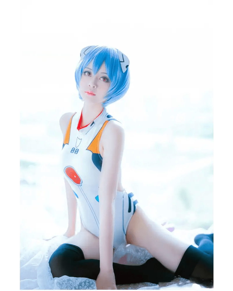 Neon Genesis Inspired Gamer Girl Bodysuit with Built - In Bra Liner - Cosparty