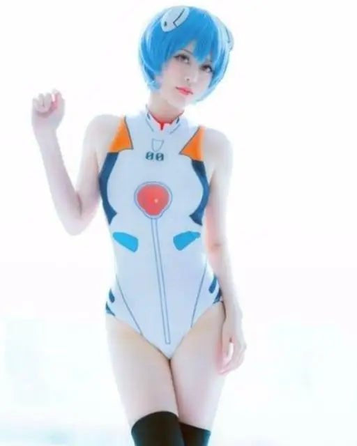 Neon Genesis Inspired Gamer Girl Bodysuit with Built - In Bra Liner - Cosparty