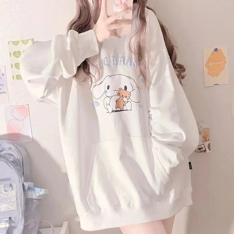 Oversized Cozy Cinna Hoodie for Cute Fashion Lovers - Cosparty
