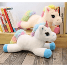 Oversized Unicorn Plushie with Holographic Horn and Rainbow Mane - Cosparty