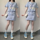 Pastel Blue Bear Tee for Kawaii Fashion Lovers - shirt