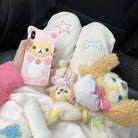 Pastel Candy Colored Kawaii Pants with Embroidered Star and Bone - pants