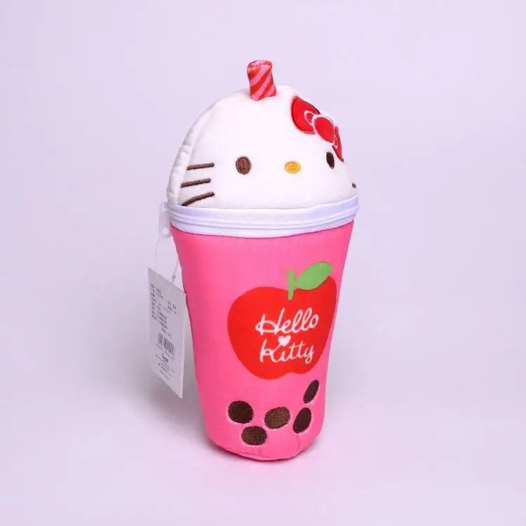 Pastel Fairy Kei Stationary Bags Featuring Kawaii Characters and Bubble Tea - Cosparty