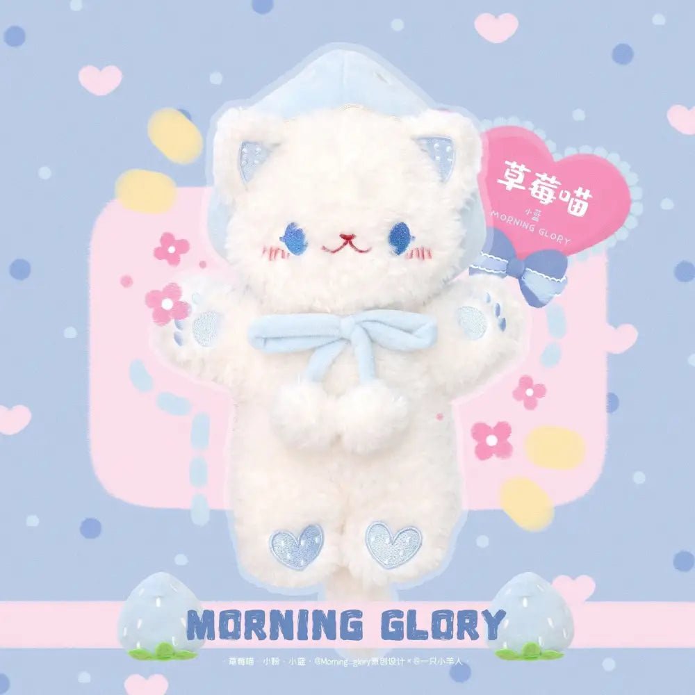 Pastel Furry Kitten Backpack with Hand Embroidered Paws - Cosparty