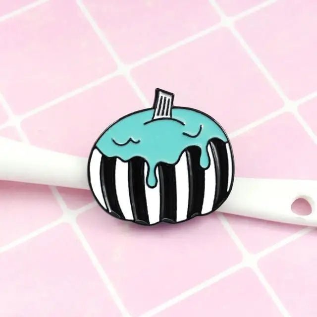 Pastel Goth Pumpkin Pins for Spooky and Kawaii Lovers - Cosparty