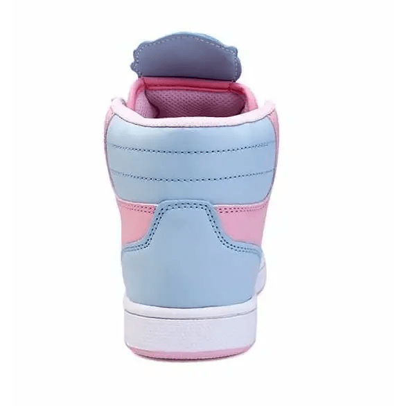 Pastel Harajuku High Top Sneakers with Winged Hearts - Cosparty