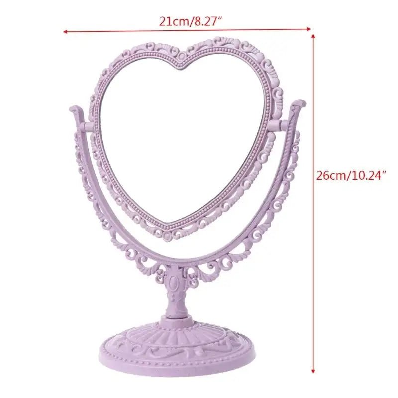Pastel Heart Shaped Makeup Mirrors for Cosparty Bedrooms - Cosparty