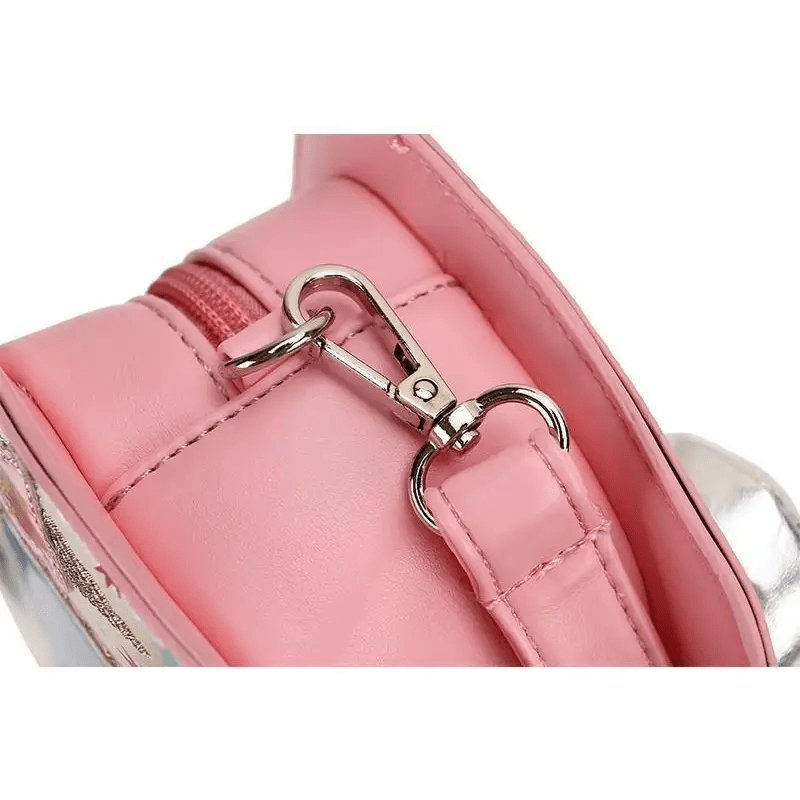 Pastel Ice Cream Truck Handbag with Adjustable Strap and Zipper Closure - Cosparty