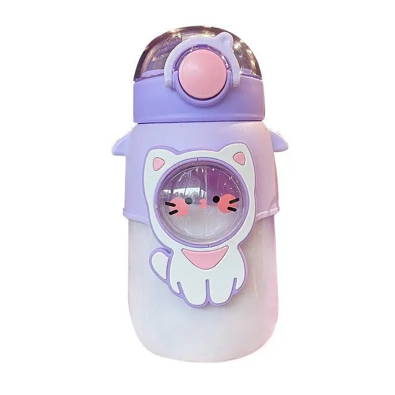Pastel Kawaii Cat and Bunny Water Bottles for Cute Lovers - Cosparty