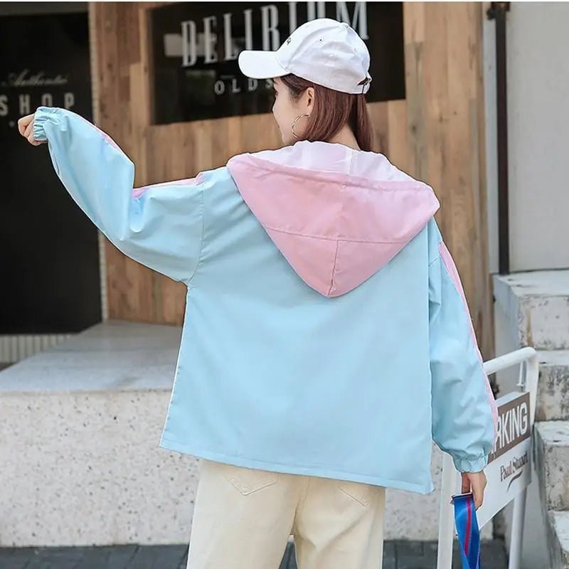 Pastel Love You Windbreaker Coat Inspired by Fairy Kei Fashion - Cosparty