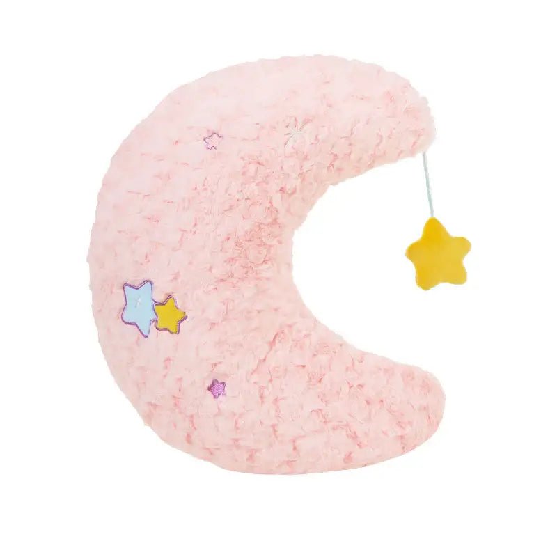 Pastel Magic Moon and Star Pillow for Dreamy Comfort - Cosparty