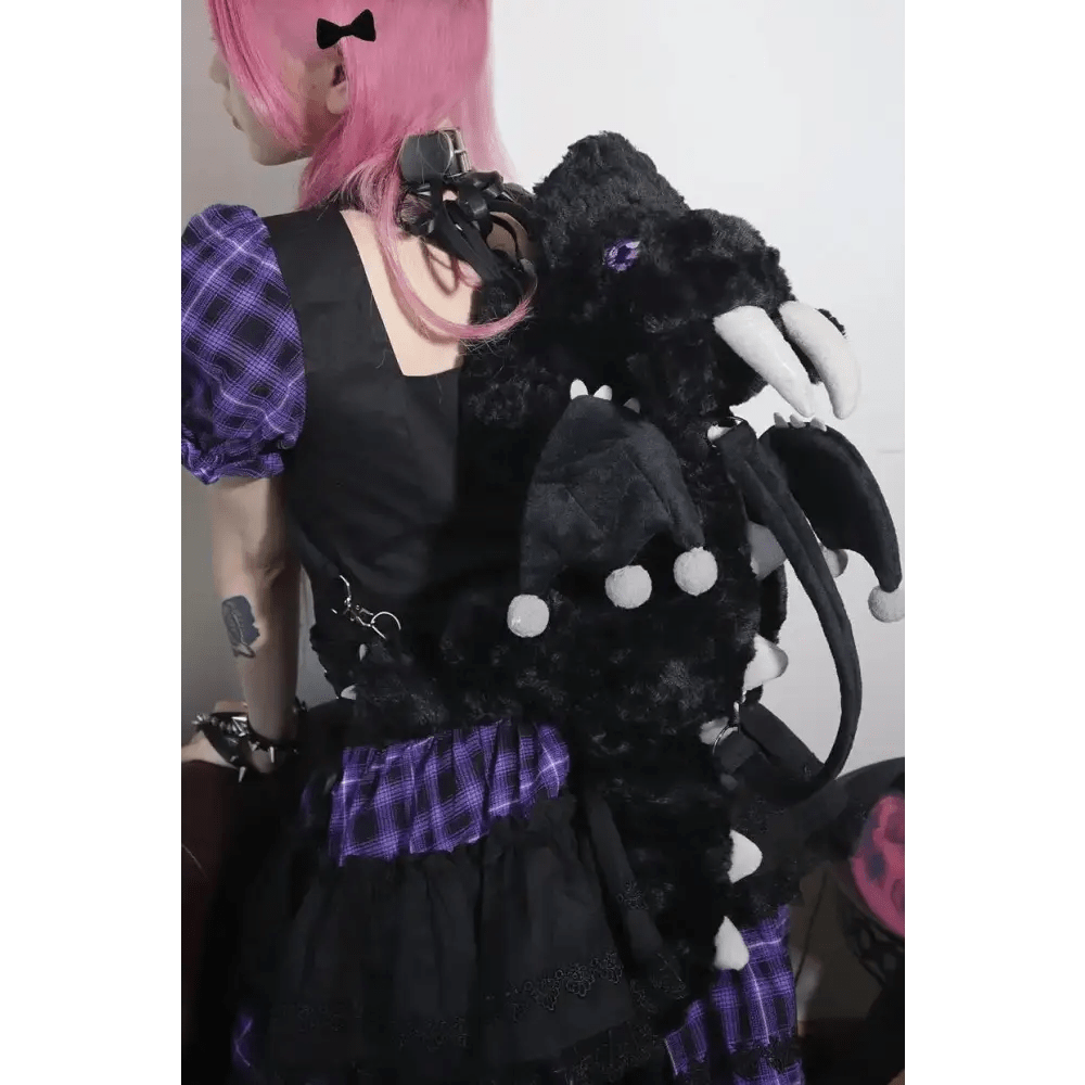 Pastel Party Dragon Plush Handbag for Kawaii Fashion Enthusiasts - Cosparty