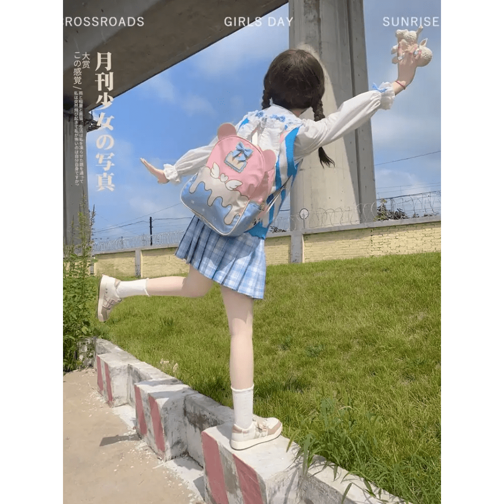 Pastel Party - Kei Birthday Cake Knit Vest for Sweet Celebrations - Cosparty