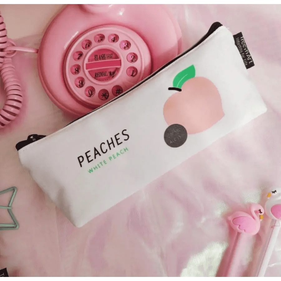 Pastel Peach Cosmetic and Pencil Bags - Cosparty