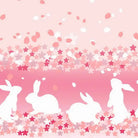Pastel Pink Cherry Blossom Bunny Rabbit Lolita Skirt - Cosparty