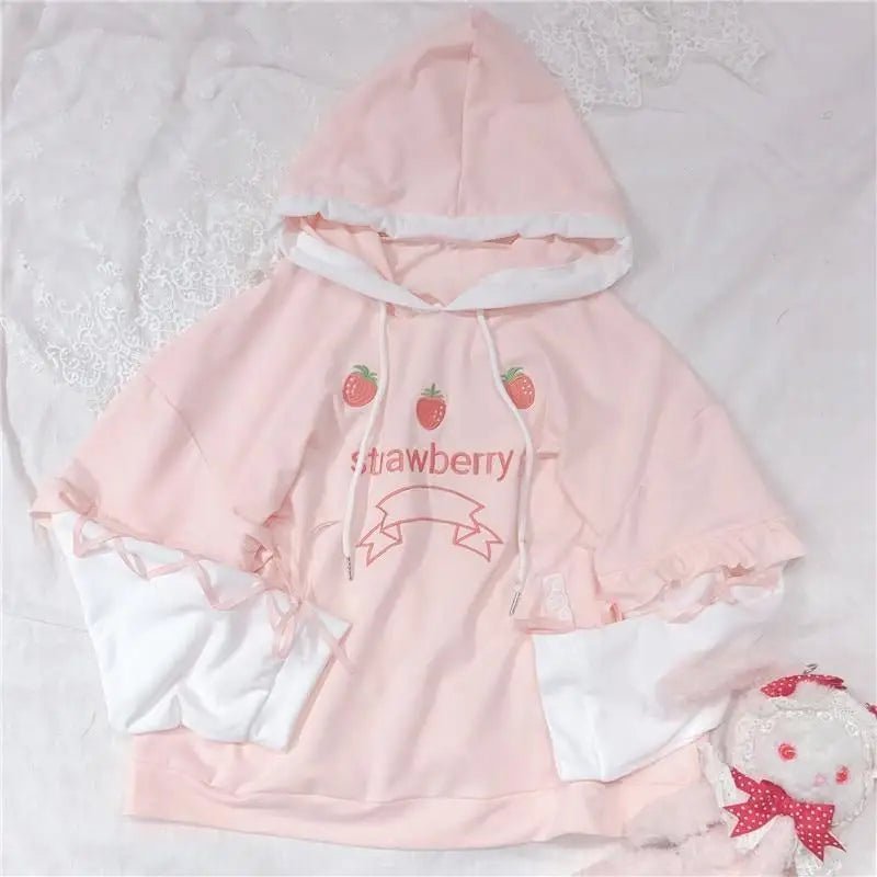 Pastel Pink Corset Hoodie Inspired by Japanese Kawaii Style - Cosparty