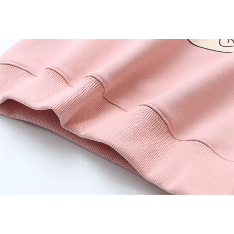 Pastel Pink Polar Bear Crewneck Sweatshirt for Kawaii Lovers - Cosparty