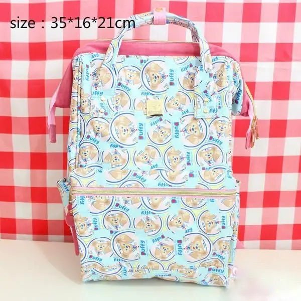 Pastel Purple Bunny and Teddy Bear Backpack for Kawaii Fashion - Cosparty