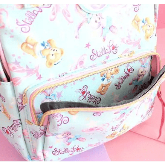 Pastel Purple Bunny and Teddy Bear Backpack for Kawaii Fashion - Cosparty