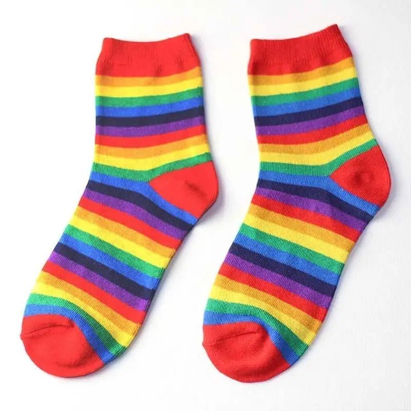 Pastel Rainbow Socks for Fairy Kei Fashion Lovers - Cosparty