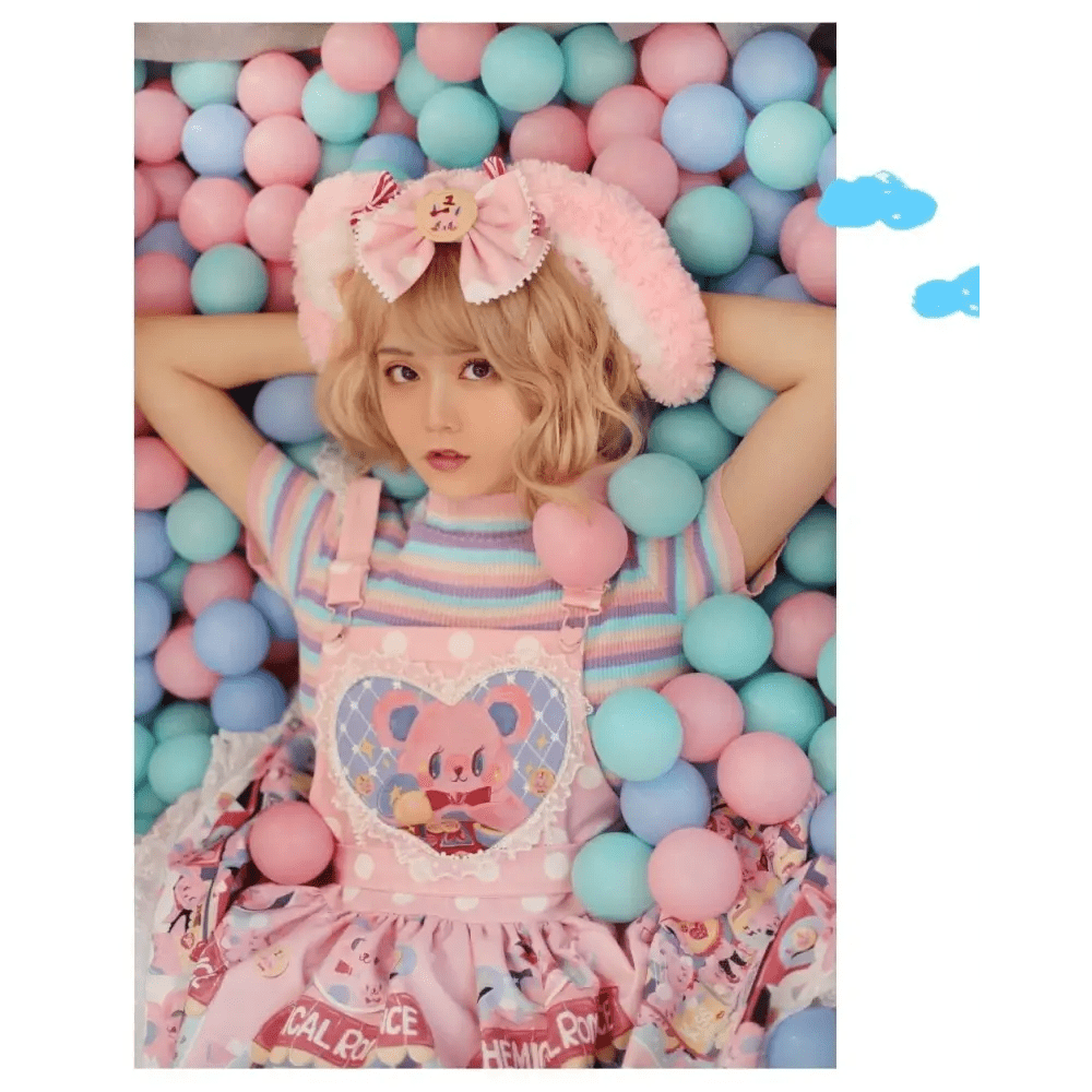 Pastel Satin Bunny Ears for Kawaii Fairy - Kei Style - Cosparty