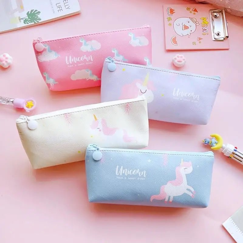 Pastel Unicorn Mermaid Pencil Case for Storing Essentials - Cosparty
