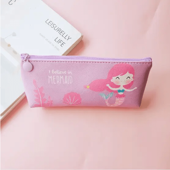 Pastel Unicorn Mermaid Pencil Case for Storing Essentials - Cosparty