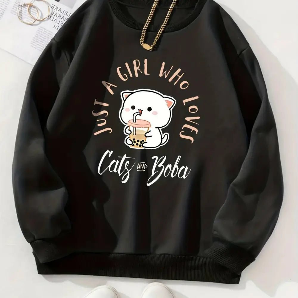 Peach & Goma Collectible Figurine Enjoying Boba Tea - Cosparty