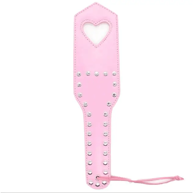 Perfectly Pink Vegan Leather Paddle with Kawaii Princess Design - Cosparty