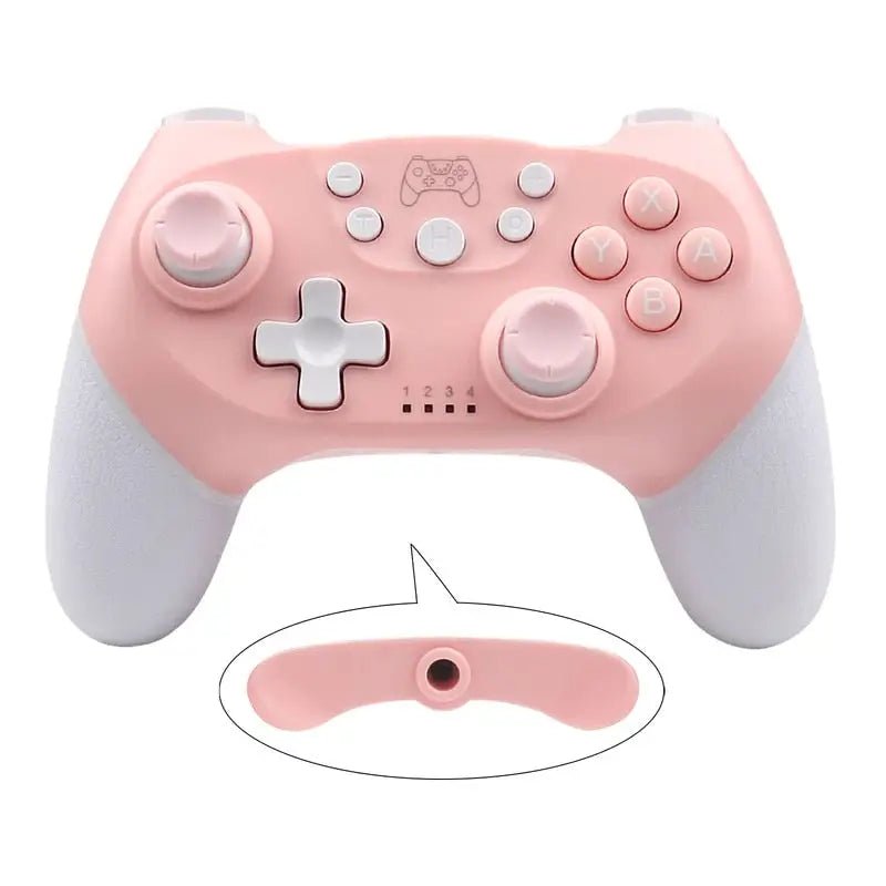 Pink Bluetooth Game Controller for Kawaii Gamer Girls and Streamers - Cosparty