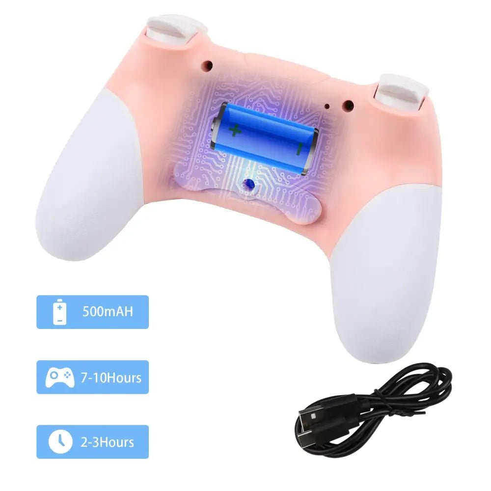 Pink Bluetooth Game Controller for Kawaii Gamer Girls and Streamers - Cosparty