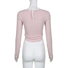 Pink Button Up Lace Cardigan for Fairy Charm Wardrobe - shirt