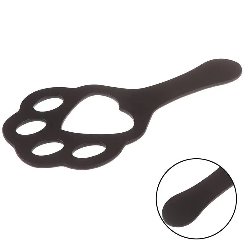 Pink Leather Vegan Paddle with Paw Print Design - Cosparty