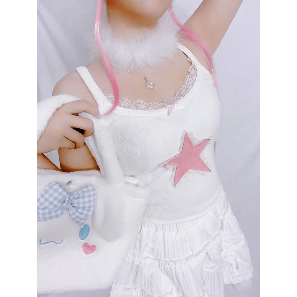 Pink Star Tank for a Magical Touch to Your Outfit - Cosparty