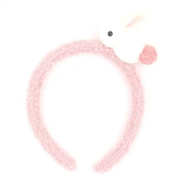 Plush Baby Bun Headbands in Pastel Colors - Cosparty