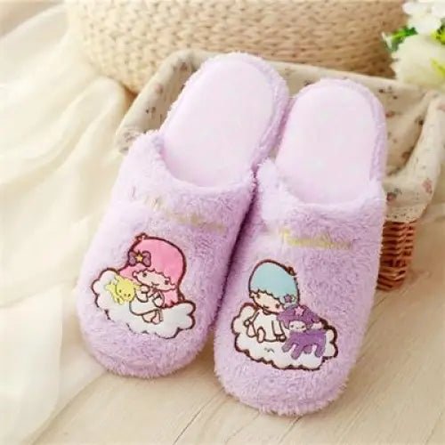Plush Starry Kawaii Slippers for Cosparty Fun - Cosparty
