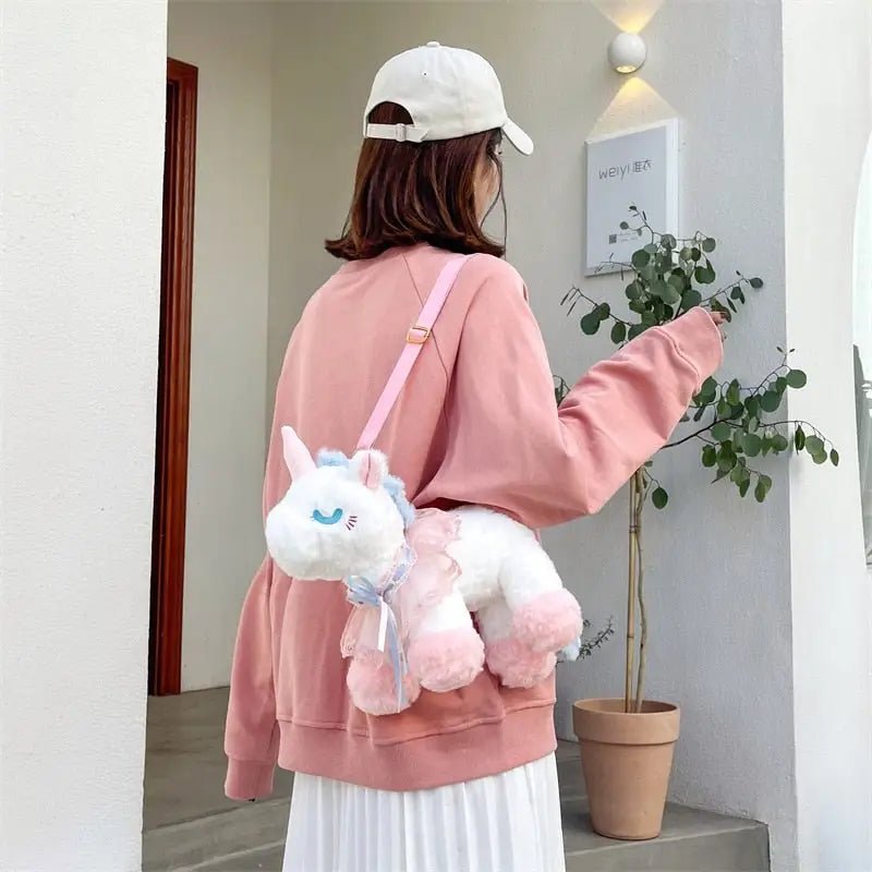 Plush Unicorn Purse for Pastel Princesses - Cosparty