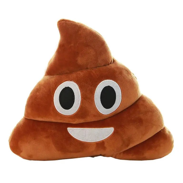 Poop Emoji Pillow with Suction Cup for Fun Decor - Cosparty