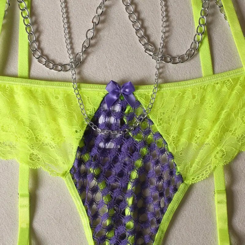 Punk Jester Lingerie Set for a Playful and Edgy Look - Cosparty